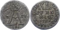 Osnabrück-Bistum 12 Pfennig Ernst August II. von York 1716-1728. -