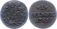 Sachsen-Albertinische Linie Pfennig Friedrich August III. 1763-1806. -