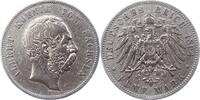 Sachsen 5 Mark Albert 1873-1902. -