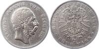 Sachsen 5 Mark Albert 1873-1902. -