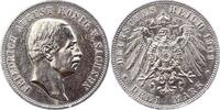 Sachsen 3 Mark Friedrich August III. 1904-1918. -
