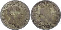 Baden-Durlach Doppelgulden Ludwig 1818-1830. -