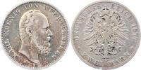 Württemberg 2 Mark Karl 1864-1891. -