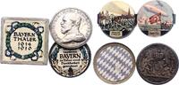 Versilberte Bronzemedaille 1916 Bayern Ludwig III. 1913-1918. Vorzüglich