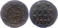 Salzburg Pfennig Hieronymus Graf Colloredo 1772-1803. -