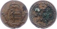 Salzburg Pfennig Hieronymus Graf Colloredo 1772-1803. -
