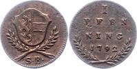 Salzburg Pfennig Hieronymus Graf Colloredo 1772-1803. -