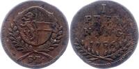 Salzburg Pfennig Hieronymus Graf Colloredo 1772-1803. -