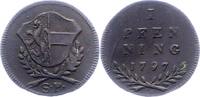 Salzburg Pfennig Hieronymus Graf Colloredo 1772-1803. -
