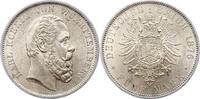 Württemberg 5 Mark Karl 1864-1891. -