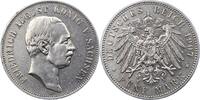 Sachsen 5 Mark Friedrich August III. 1904-1918. -