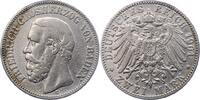 Baden 2 Mark Friedrich I. 1856-1907. -