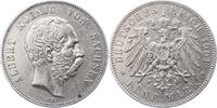 Sachsen 5 Mark Albert 1873-1902. -