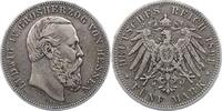 Hessen 5 Mark Ludwig IV. 1877-1892. -