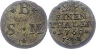 Braunschweig-Wolfenbüttel 1/24 Taler Karl I. 1735-1780. -