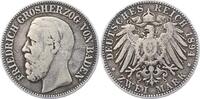 Baden 2 Mark Friedrich I. 1856-1907. -