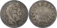 Frankreich 5 Francs 1844 W Louis Philipp 1830-1848. Fast sehr schön 28,00 EUR Differenzbesteuert nach §25a UStG zzgl. 5,00 EUR Versand
