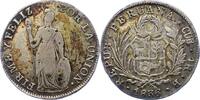 4 Real 1836 Peru  Winz. Kratzer, sehr schön