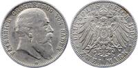 Baden 2 Mark Friedrich I. 1856-1907. -