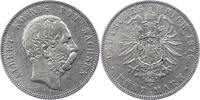 Sachsen 5 Mark Albert 1873-1902. -