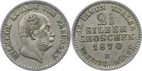Brandenburg-Preußen 2 1/2 Silbergroschen Wilhelm I. 1861-1888. -