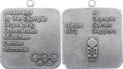 Olympische Spiele Silbermedaille Winterspiele Sapporo Japan 1972 -