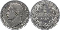 Württemberg 1/2 Gulden Wilhelm I. 1816-1864. -