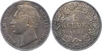 Württemberg 1/2 Gulden Wilhelm I. 1816-1864. -