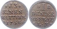 Braunschweig-Wolfenbüttel Cu-Denier - 1/13 Mattier Karl I. 1735-1780. -
