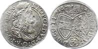 Haus Habsburg 3 Kreuzer Leopold I. 1657-1705. -