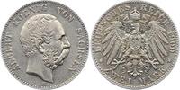 Sachsen 2 Mark Albert 1873-1902. -