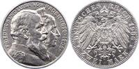 Baden 2 Mark Friedrich I. 1856-1907. -