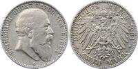 Baden 2 Mark Friedrich I. 1856-1907. -