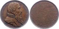 Medicina in nummis Bronzemedaille Dodoens (Dodonäus), Rembert *1517 Mecheln, +1585 Leiden, Polyhistoriker und berühmter Botaniker, Leibarzt Maximilians II. und Ru -