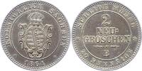 Sachsen-Albertinische Linie 2 Neugroschen Johann 1854-1873. -