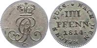 Braunschweig-Calenberg-Hannover 4 Pfennig Georg III. 1760-1820. -