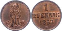 Braunschweig-Calenberg-Hannover Pfennig Georg V. 1851-1866. -