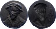 Personenmedaillen Geschwärzte Eisengussmedaille Melanchthon, Philipp *1497 Bretten/Unterpfalz, +1560 Wittenberg, deutscher Humanist und Reformator. -