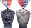Frankreich versilberte Bronzemedaille Republik 1940-2100. -