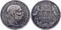 Haus Habsburg 5 Kronen Franz Joseph I. 1848-1916. -