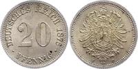 20 Pfennig 1876  F Kleinmünzen  Schöne Patina. Vorzüglich - Stempelglanz