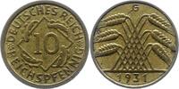 Weimarer Republik 10 Pfennig -