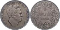 Gulden 1838 Nassau Wilhelm 1816-1839. Sehr schön