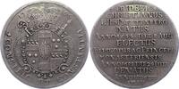 Zwittertaler auf den Tod 1706 Münster-Bistum Friedrich Christian von Plettenberg 1688-1706. Gestopftes Loch, Rand bearbeitet, sehr schön