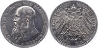 Sachsen-Meiningen 3 Mark Georg II. 1866-1914. -