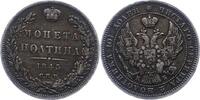 Russland Poltina zu 1/2 Rubel Nikolaus I. 1825-1855. -