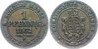 Sachsen-Albertinische Linie Pfennig Johann 1854-1873. -