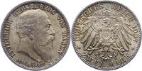 Baden 2 Mark Friedrich I. 1856-1907. -