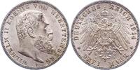 Württemberg 3 Mark Wilhelm II. 1891-1918. -
