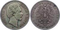 Bayern 5 Mark Ludwig II. 1864-1886. -